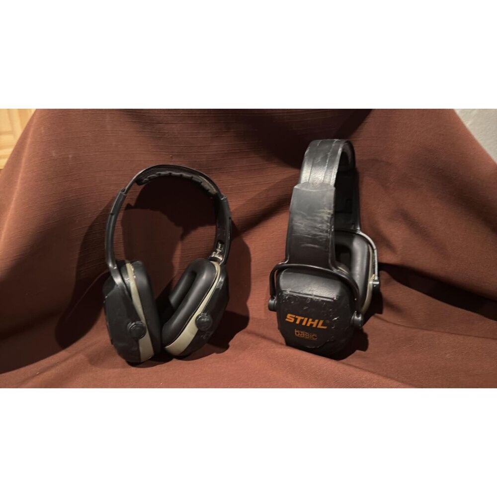 Lot of 2 Stihl Basic Ear Muffs Hearing Protectors